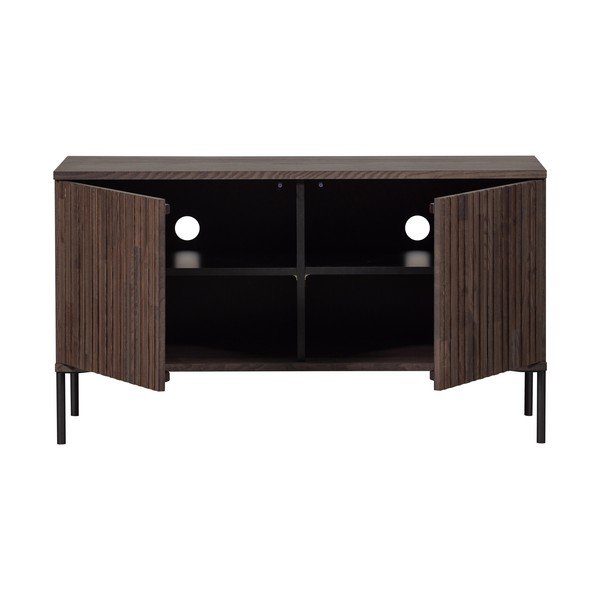 Brūns TV galdiņš ar oškoka imitāciju 100x56x44 cm Gravure – WOOOD-image-3