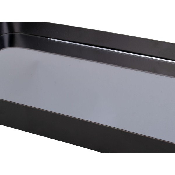 Melna paplāte ar dūmakainu spoguli PT LIVING Rectangle, platums 20 cm-image-1