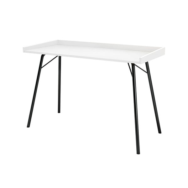 Darba galds ar baltu virsmu 52x115 cm Rayburn – Woodman