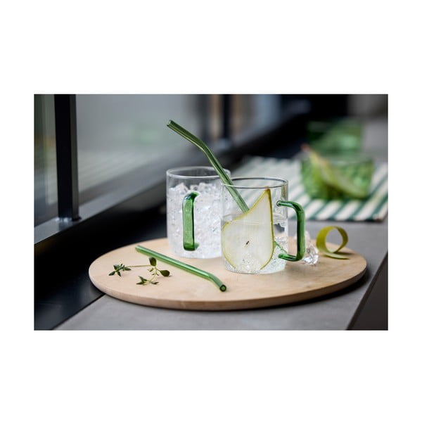 Stikla salmiņi ar tīrīšanas birstīti (4 gab.) – Lyngby Glas-image-1