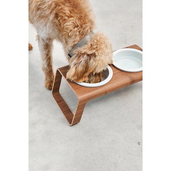 Bļodiņu komplekts ar pamatni suņiem Desco Walnut S – MiaCara-image-3