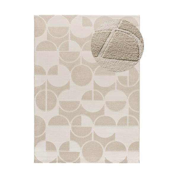 Krēmkrāsas/ziloņkaula krāsas paklājs 133x190 cm Flora – Universal