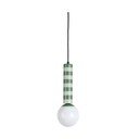 Zaļa metāla piekaramā lampa ø 12 cm Rayado – Leitmotiv