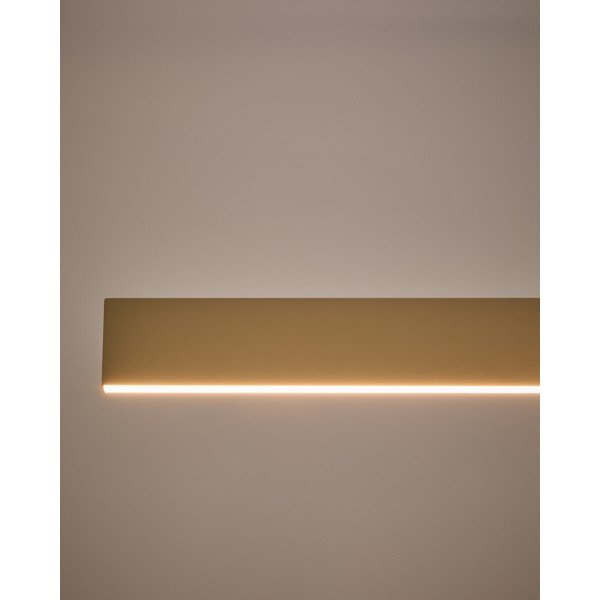 Bēša LED piekaramā lampa ar metāla abažūru Boadella – Kave Home-image-3