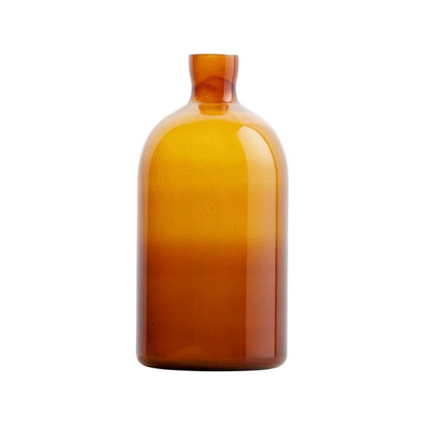 Tumši oranža stikla vāze BePureHome Chemistry, augstums 30 cm