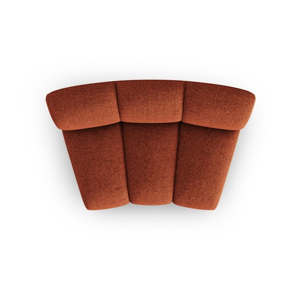 Ķieģeļu sarkans modulārais dīvāns (vidējā moduļa) Lupine – Micadoni Home-image-2