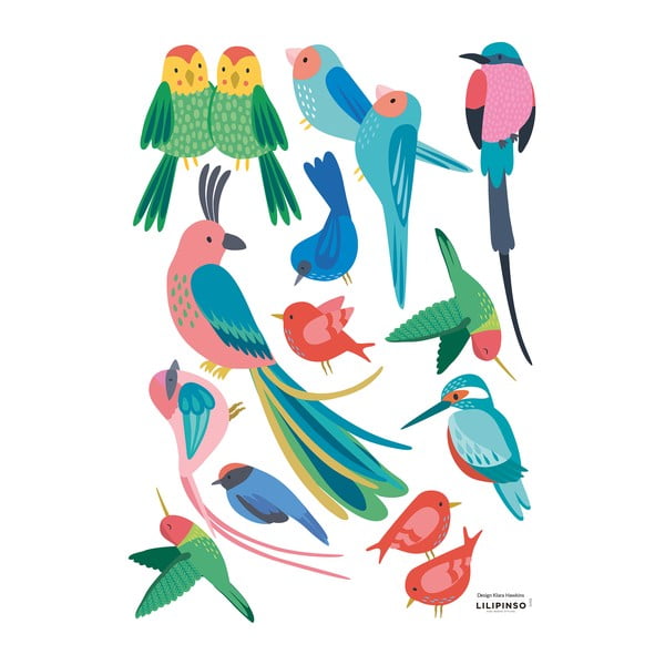 Uzlīmju loksne 30x42 cm Rio Tropical Birds – Lilipinso