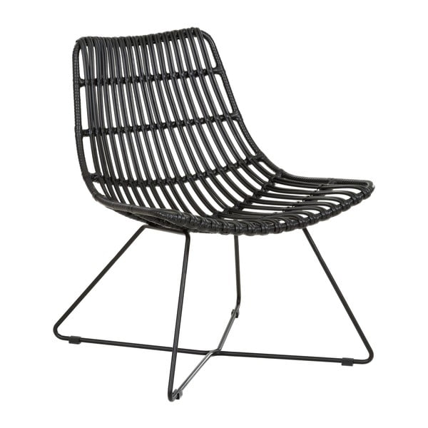 Melns poliuretāna krēsls Costa – Westwing Collection