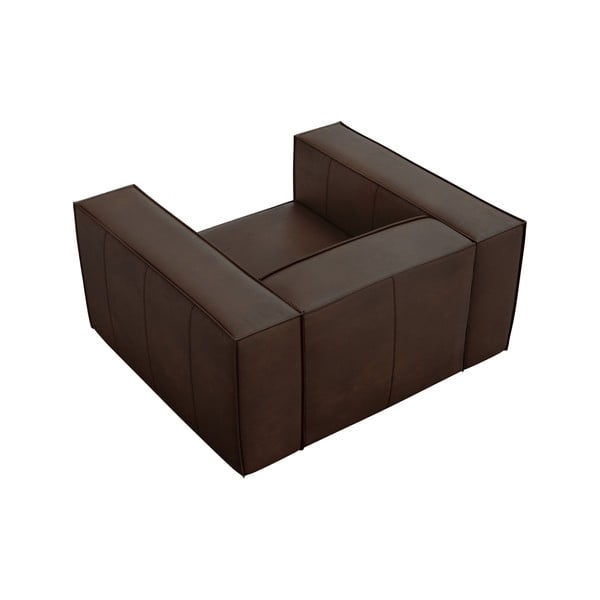 Tumši brūns ādas krēsls Madame – Windsor & Co Sofas-image-4