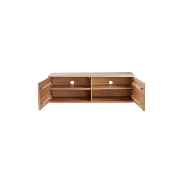 Dabīga toņa TV galdiņš ar oškoka imitāciju 120x38x40 cm Sandviken – Jotex-image-1