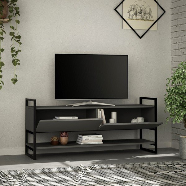 Antracīta TV galdiņš Metola Anthracite-image-3