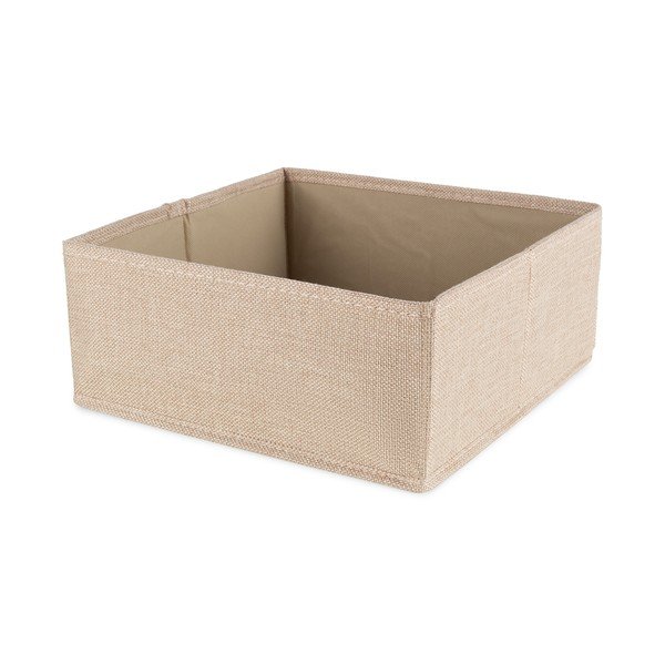 Bēša tekstila uzglabāšanas kaste 28x12x12 cm Sandy – Compactor