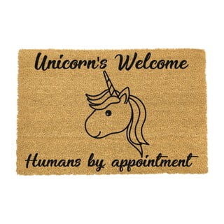 Dabīgās kokosšķiedras paklājs Artsy Doormats Unicorns Welcome, 40 x 60 cm