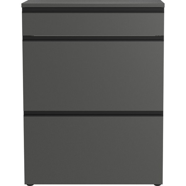 Antracīta pelēks apavu plaukts 80x107x29 cm Baldone – Germania-image-3