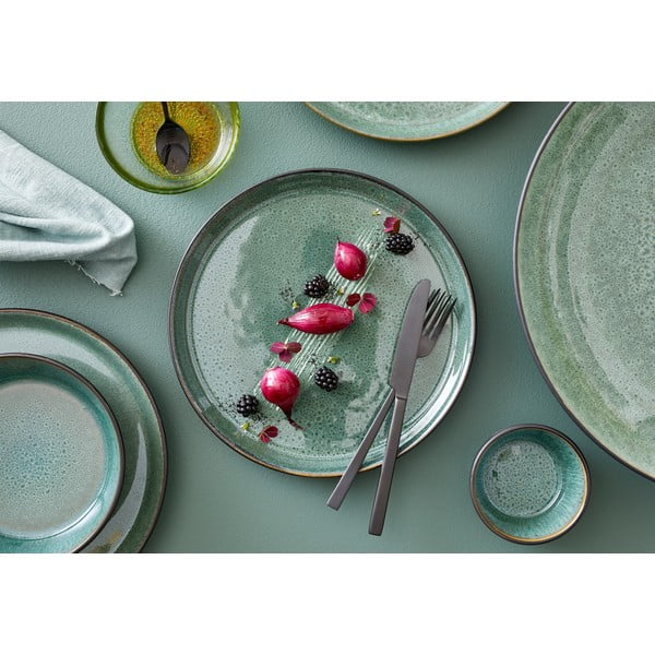 Zaļš/melns deserta akmensmasas šķīvis ø 21 cm Gastro Green/Black – Bitz-image-1