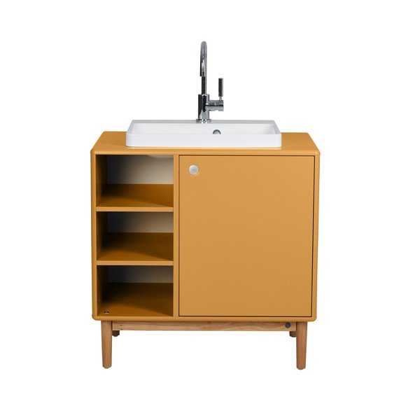 Sinepju dzeltens piekarams skapītis ar izlietni un bez jaucējkrāna 80x62 cm Color Bath – Tom Tailor-image-4