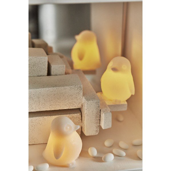 Balts gaismas dekors uz baterijām ø 7 cm Lou – Sirius-image-1