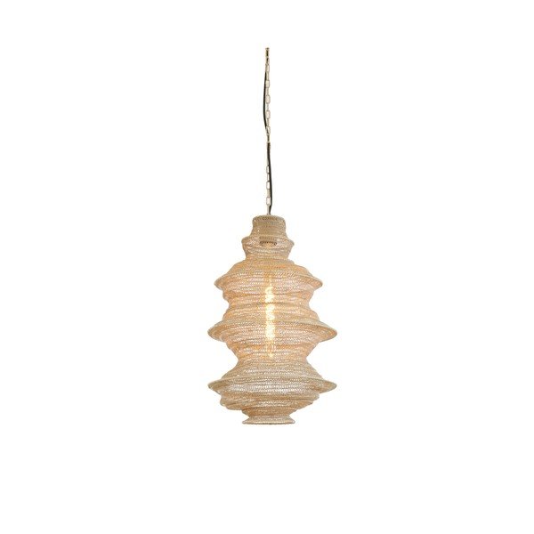 Bēša metāla piekaramā lampa Nakisha – Light & Living-image-2