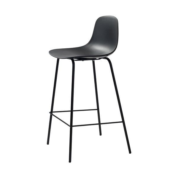 Melns plastmasas bāra krēsls 92,5 cm Whitby – Unique Furniture