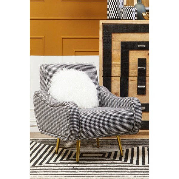 Melnbalts atpūtas krēsls Holli – Premier Housewares-image-1