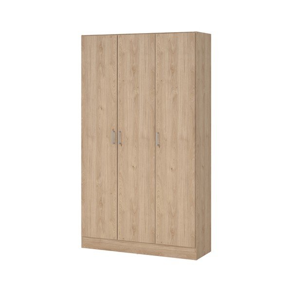 Dabīga toņa drēbju skapis ar ozolkoka imitāciju 104x181x36 cm Focus – Tvilum