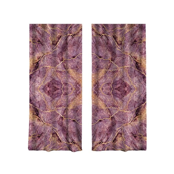 Rozā/violeti aizkari (2 gab.) 140x260 cm – Mila Home