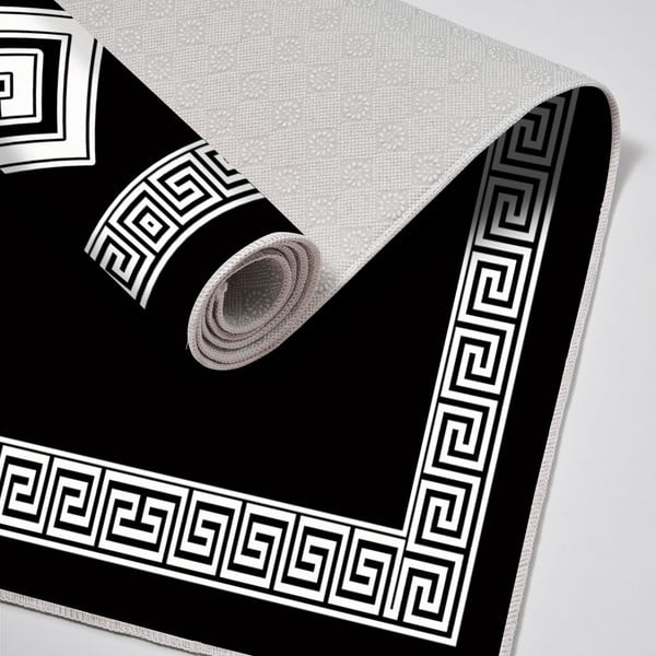 Melni/balti vannas istabas paklājiņi (2 gab.) – Foutastic-image-1