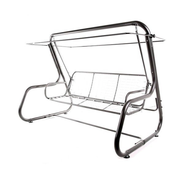 Melnas metāla dārza šūpoles Celebs – Dajar-image-1