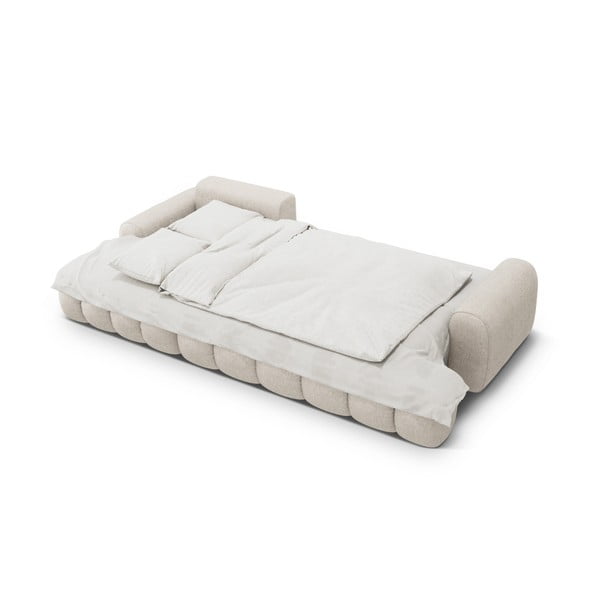 Bēšs salokāms/ar uzglabāšanas vietu stūra dīvāns (ar kreiso stūri/ar zvilni) Linz – Cosmopolitan Design-image-4