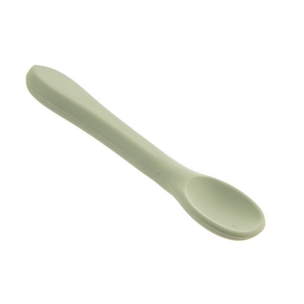 Salvijas zaļa silikona karote bērniem – Orion-image-2