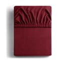 Bordo trikotāžas palags ar gumiju 180x200 cm Amber – Restilo