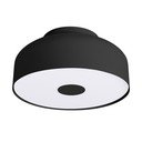 Melna griestu lampa ø 30 cm Blacko – Sollux