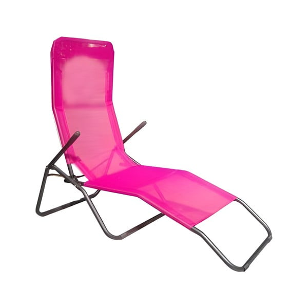 Rozā metāla saliekamais dārza atpūtas krēsls – M.A.T. Group