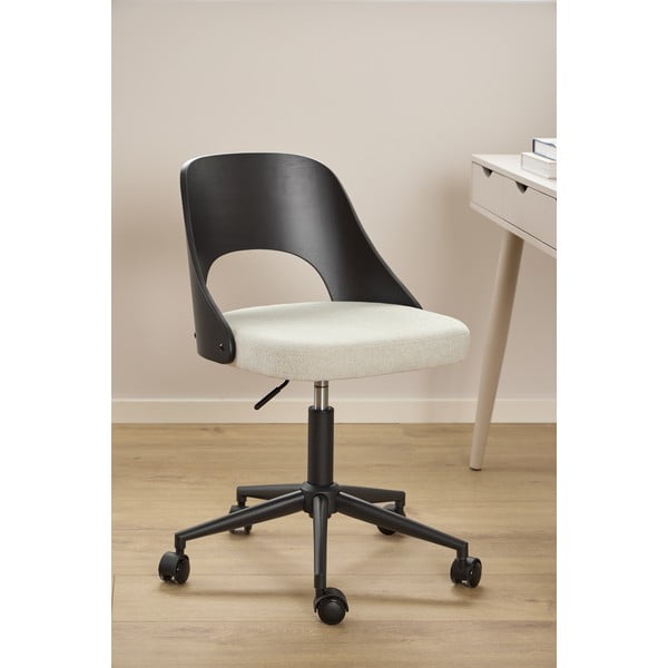 Melns/bēšs biroja krēsls Lucy – Actona-image-2