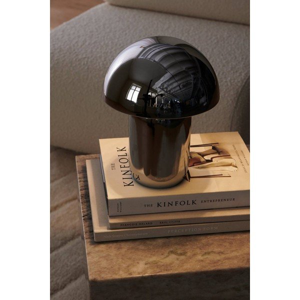 Spīdīgas sudraba krāsas metāla LED galda lampa ar regulējamu spilgtumu (augstums 17 cm) Ted – Ellos Home-image-1