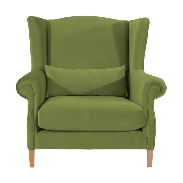 Olīvzaļš samta atzveltnes krēsls Max Winzer Harvey Velvet-image-2