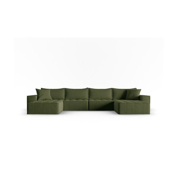 Zaļš stūra dīvāns Mike – Micadoni Home