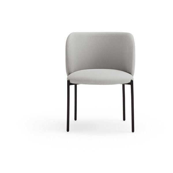 Gaiši pelēki polsterēti ēdamistabas krēsli (2 gab.) Mogi – Teulat-image-2