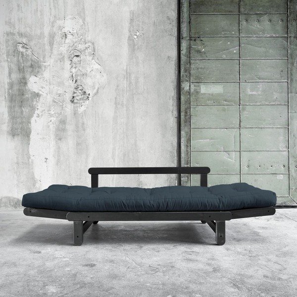 Dīvāns gulta Karup Beat Black/Deep Blue-image-1