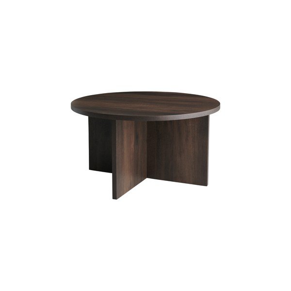 Brūns apaļš žurnālgaldiņš no MDF ø 85 cm Poppy – Ellos Home
