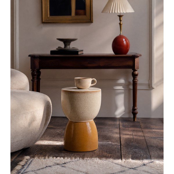 Keramikas apaļš sānu galdiņš ø 28,5 cm Finca – Light & Living-image-3