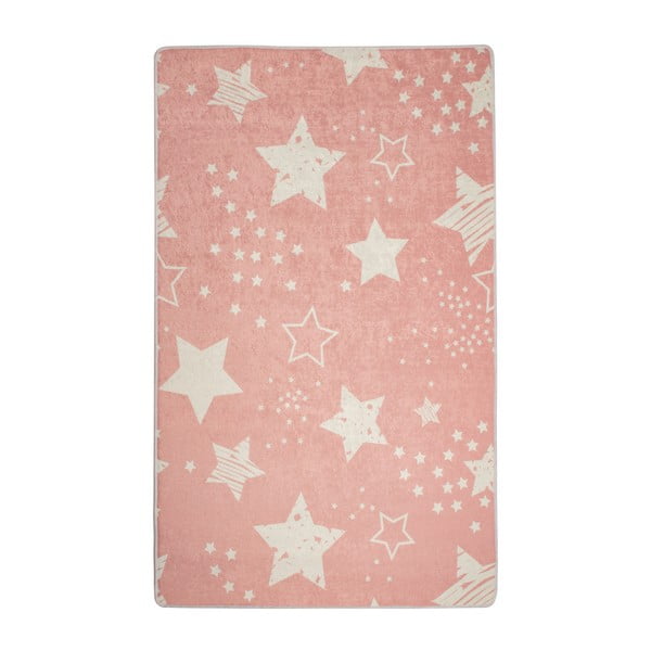 Bērnu paklājs Pink Stars, 100 x 160 cm