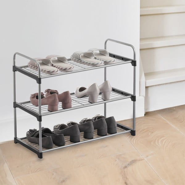 Sudraba krāsas metāla apavu statīvs – Orion-image-1