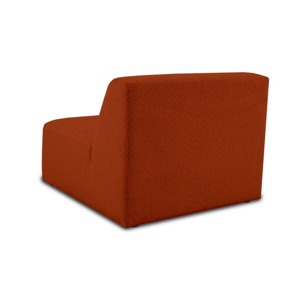 Ķieģeļu sarkans modulārais dīvāns no buklē auduma (vidējā moduļa) Roxy – Scandic-image-3