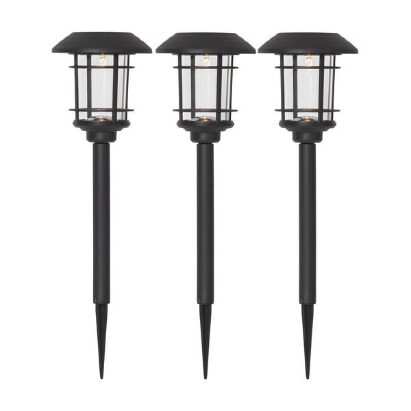 3 āra LED lampu komplekts ar saules baterijām Star Trading Fride, augstums 34 cm
