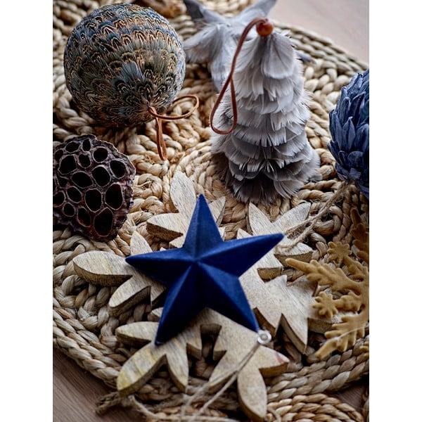 4 piekaramo Ziemassvētku rotājumu komplekts Bloomingville Misba-image-2