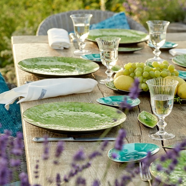 Zaļš keramikas servēšanas šķīvis Costa Nova Riviera, ⌀ 31 cm-image-2