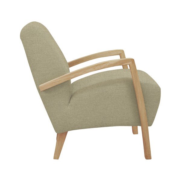 Bēšs krēsls ar gaišām kājām Windsor & Co Sofas Luna-image-1
