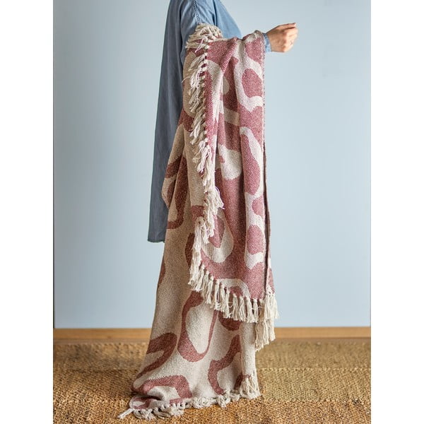 Brūns pleds no pārstrādātas kokvilnas 130x160 cm Salobre – Bloomingville-image-1