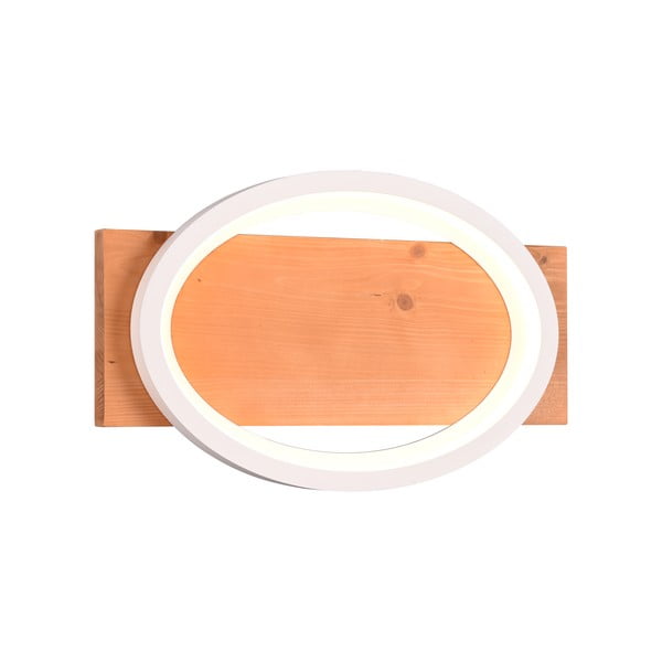 Balta/dabīga toņa LED sienas lampa ar regulējamu spilgtumu Barca – Trio-image-2